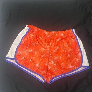 Danskin Now Orange athletic womens shorts size M (8-10)